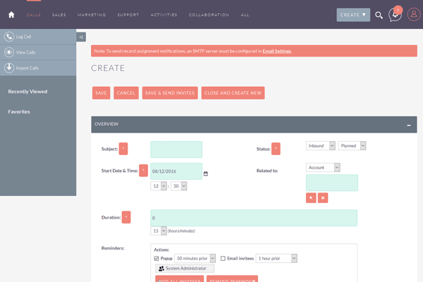 Suite CRM Scrnshot